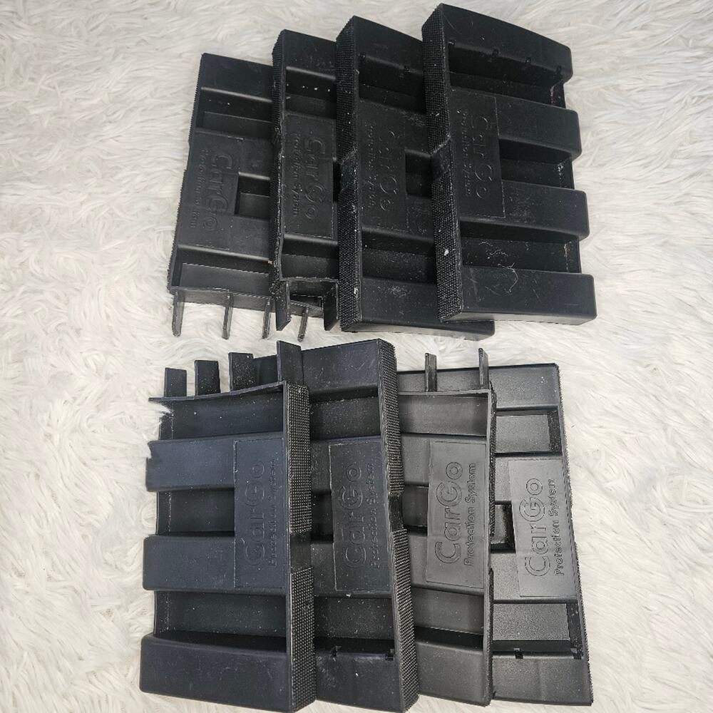 CarGo Protection System Black Hook and Loop Secure Blocks for Trunk Set of 8
